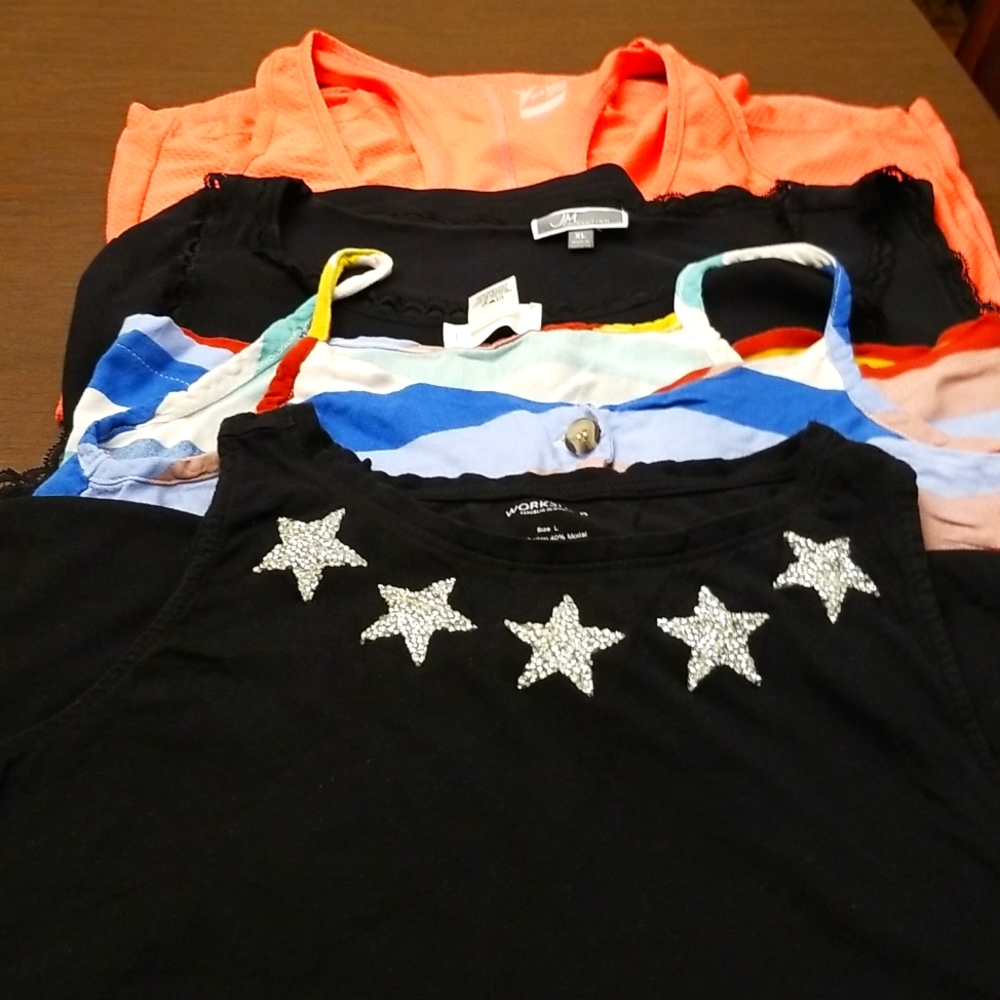 4 summer tank tops.